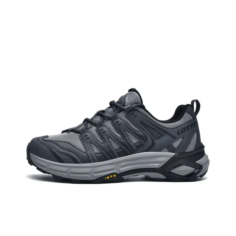 LOTTO Joy Journey Slip Resistant, Abrasion Resistant, Breathable, Support Grip Low Top Hiking Shoes Men's Dark Gray-0