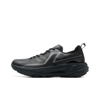 XTEP Anti Slip Wear Resistant Low Top Casual Running Shoes Men's Black
