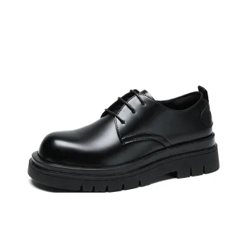 Wolves • Family QUNLANGSHIJIA Business Casual Derby Shoes Men's Black