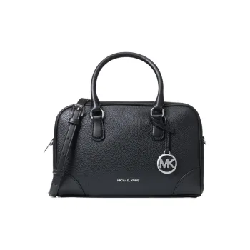 MICHAEL KORS Cow Leather Shoulder Bag, Crossbody Bag, Handbag Medium Size Women's Black