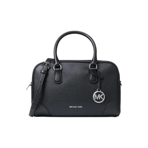 MICHAEL KORS Cow Leather Shoulder Bag, Crossbody Bag, Handbag Medium Size Women's Black