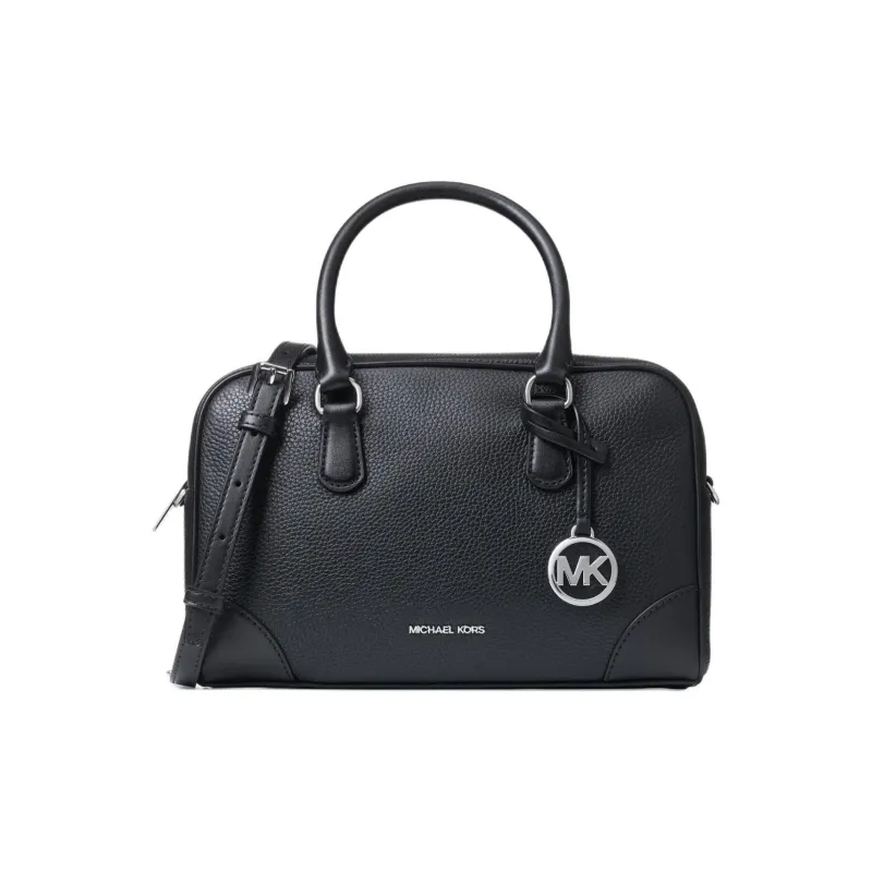 MICHAEL KORS Cow Leather Shoulder Bag, Crossbody Bag, Handbag Medium Size Women's Black-0