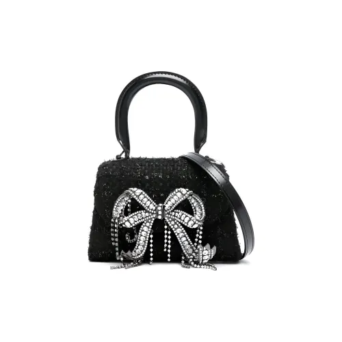 Self-portrait Bow Embellished Micro Shoulder Bag