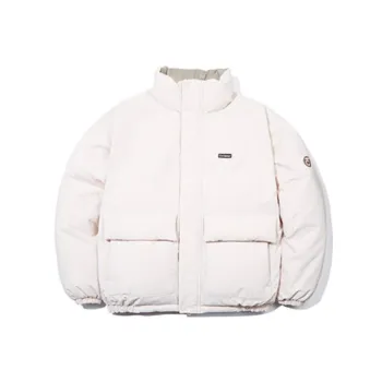 COVERNAT Stand Collar Loose Fit Thickened Regular Edition Down Jacket Unisex Light Beige Yellow