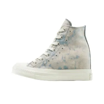 Chuck 70 Women's Converse Wedge Platform High 'Washed Denim' Women's