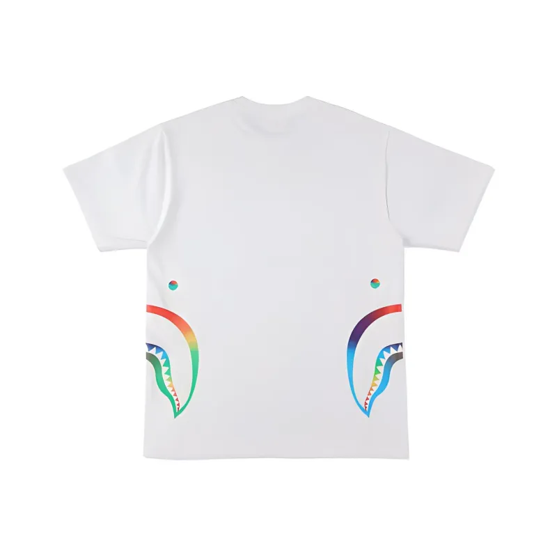 Bape Rainbow Side Shark Tee SS21-3