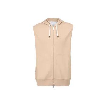 Brunello Cucinelli Sleeveless Cotton Hoodie