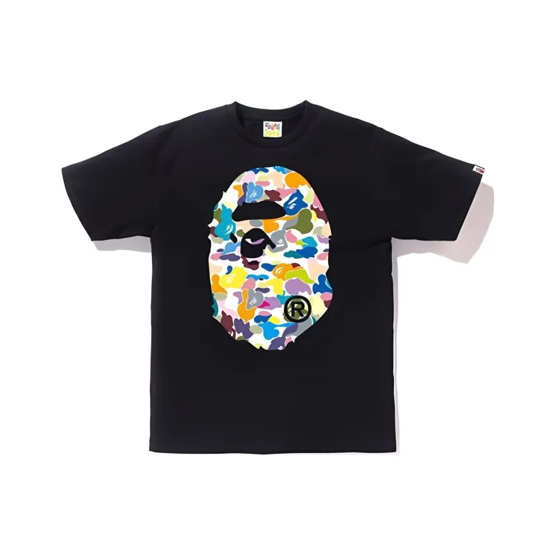 Bape Multi Camo Big Ape Head Tee-0