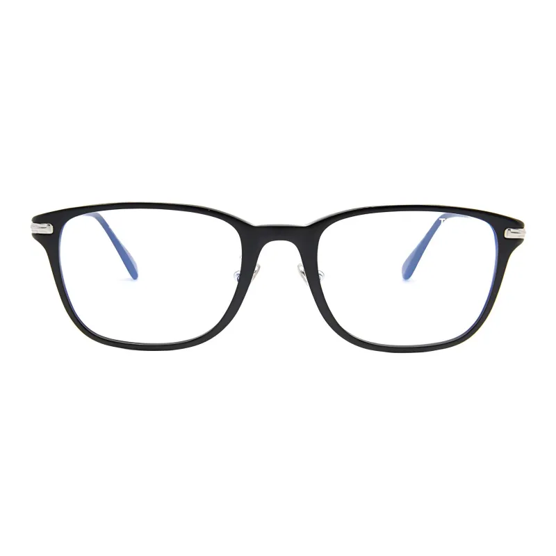 TOM FORD Plate And Metal Rectangular Eyeglass Frames Unisex-1