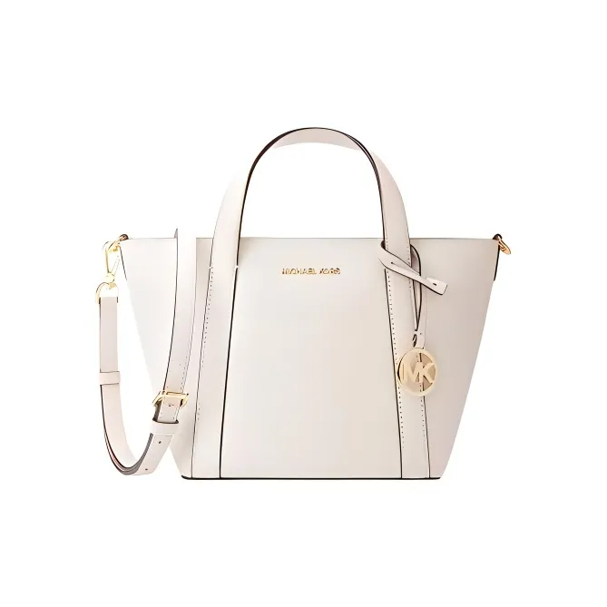 MICHAEL KORS Artificial Leather One Shoulder Portable Crossbody Tote Small Size Women's Camel/Milk White/Green-4