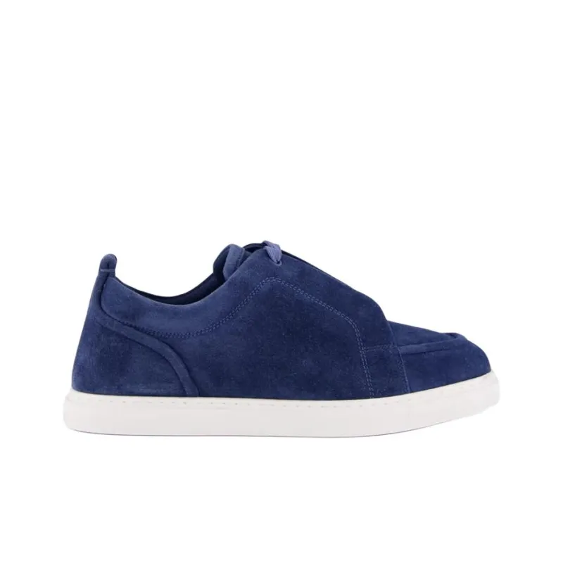 CL LUBOTING Jimmy Low Top Skateboard Shoes Men's Blue-1