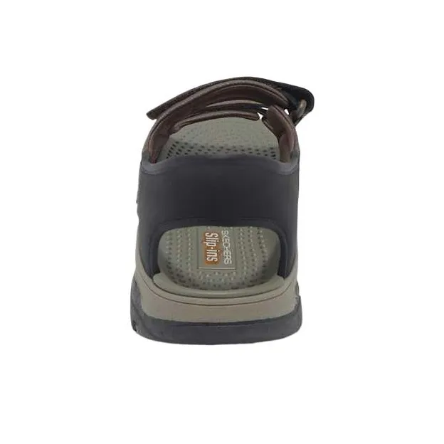 Skechers TRESMEN One Strap Sandals Men's Brown-2