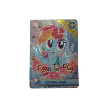 KAYOU My Little Pony, Rainbow Bag Fourth Edition USR Card, Rainbow Dash IP/Anime Cards 1 Pc