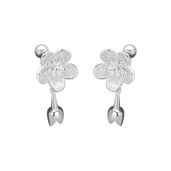 GIFT&CO 999 Fine Silver Stud Earrings Women's