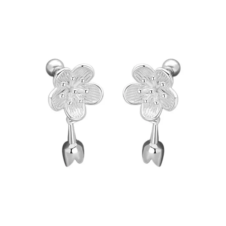 GIFT&CO 999 Fine Silver Stud Earrings Women's-0