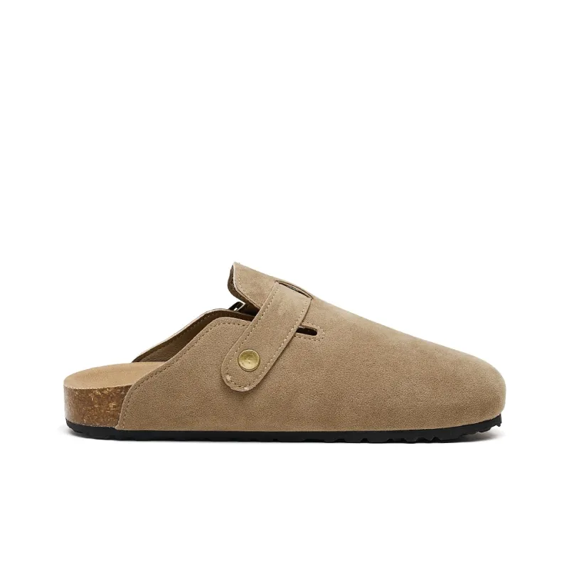 VANSSI Abrasion Resistant Slip Resistant Slip on Lazy Birkenstock Shoes, Closed Toe Slippers Outerwear Unisex-1