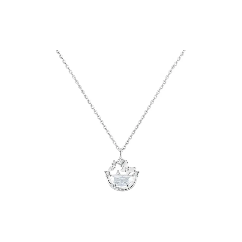 Heart Grass 999 Fine Silver Necklaces Women's-0