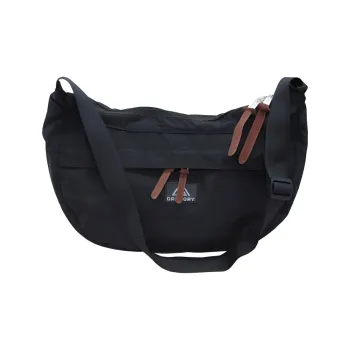 GREGORY Nylon Shoulder Bag Medium Size Men's Black & Brown