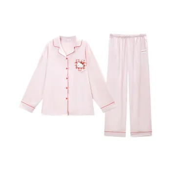 GUKOO x Sanrio Hello Kitty Pajama Set Women's Nude Pink
