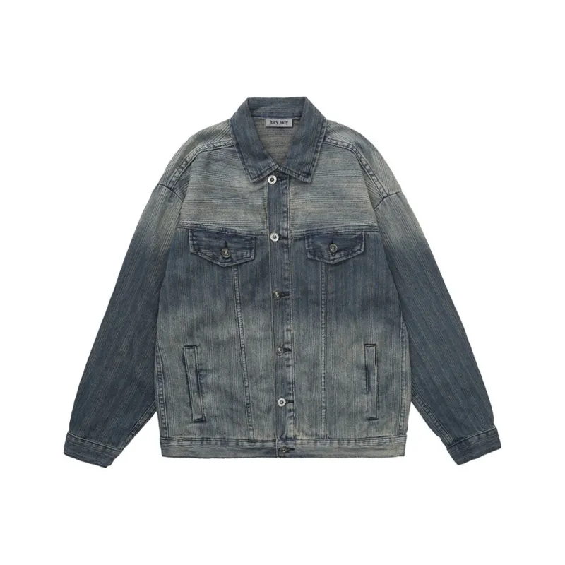 JUCY JUDY Denim Jacket Unisex Vintage Blue-0