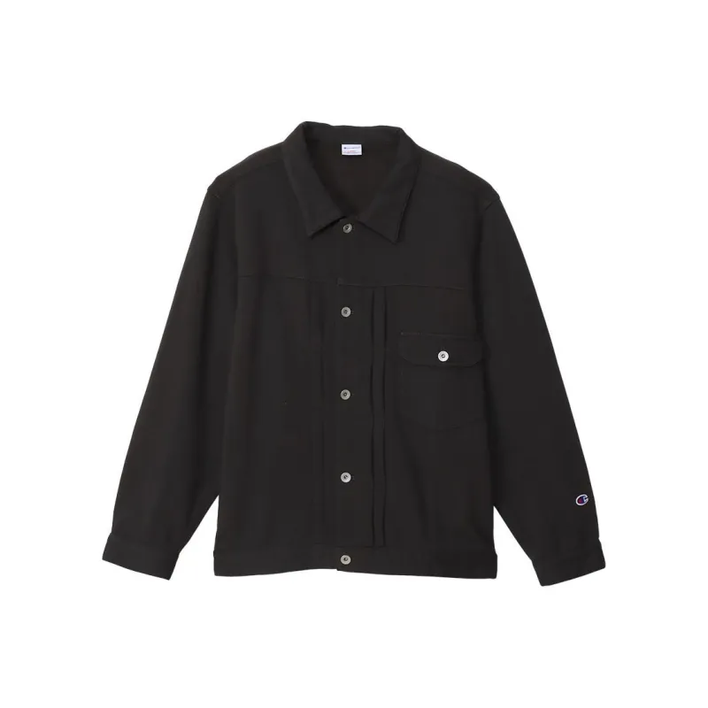 Champion SS24 Denim Jacket Men's Charcoal-0