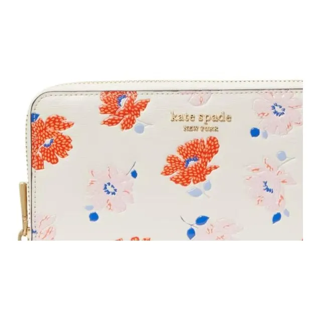 Kate Spade Saffiano Leather Wallet Women's White Multicolor-4