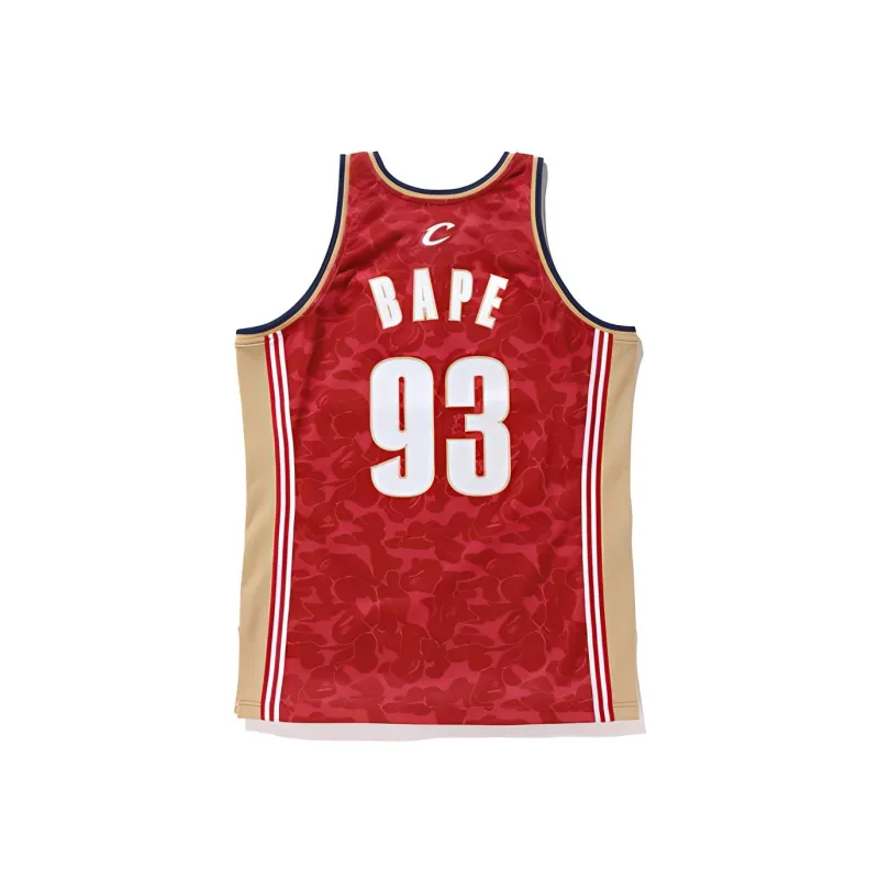 Bape X Mitchell & Ness Cavs Abc Basketball Swingman Jersey-1