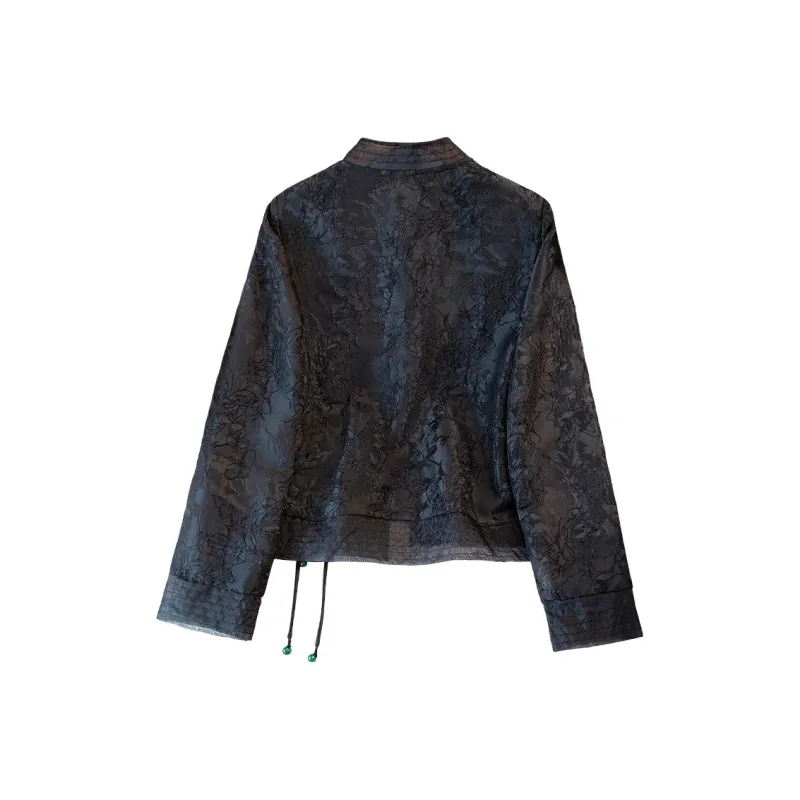 Cypress House Cropped Coats Women's Black-1