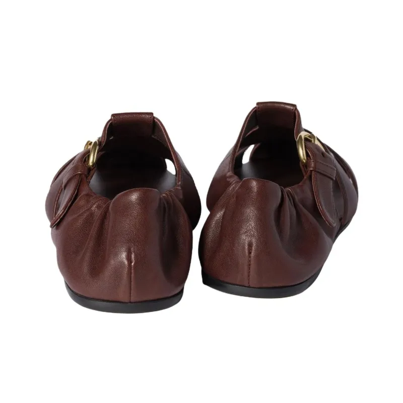 MIU MIU Roman Sandals Women's Umber-4