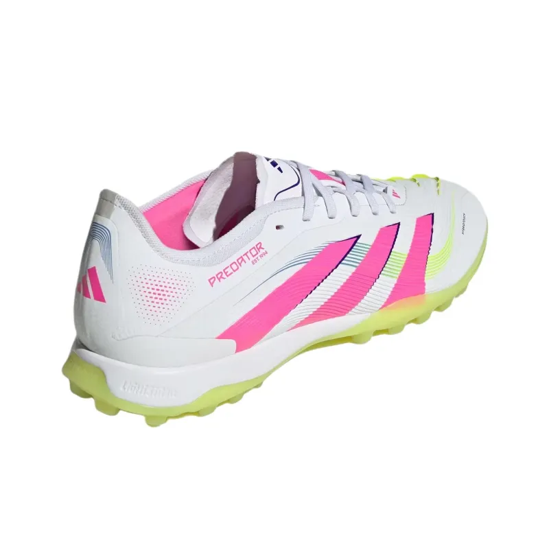 Adidas PREDATOR PRO TF Rubber Broken Studs Artificial Ground Anti Slip Wear Resistant Soccer Shoes Unisex Pink White-3