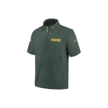 Nike Green Bay Packers Sideline Coach Jackets Coats Men's Hunter Green