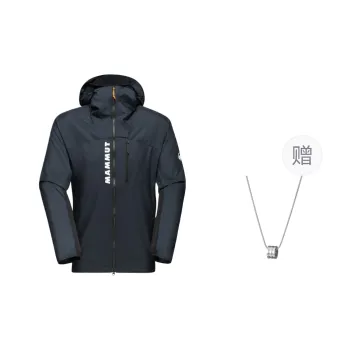 MAMMUT Jacket Unisex Black, Comes With Necklace