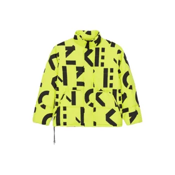 KENZO Down Jacket Men's Green Orange