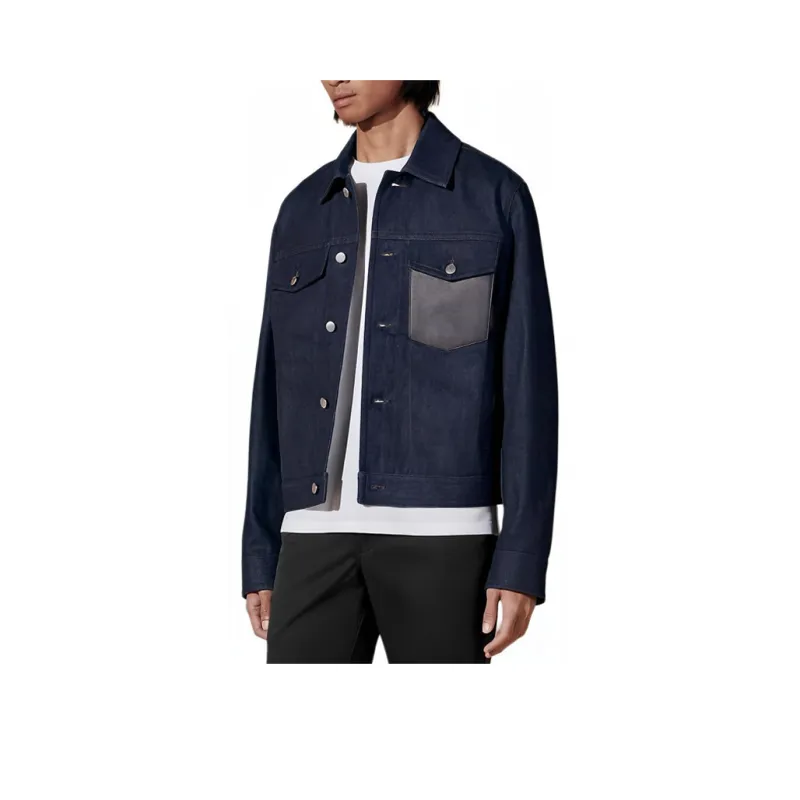 HERMES Denim Jacket Men's Indigo-0