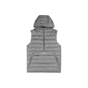 SET FUNS Autumn And Winter Season Outdoor Style Vest Brand Logo Men's Carbon Gray