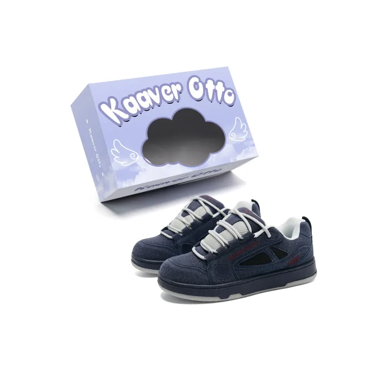 KAAVER OTTO Cushioning Abrasion Resistant Balance Breathable Low Top Skateboard Shoes Unisex-0
