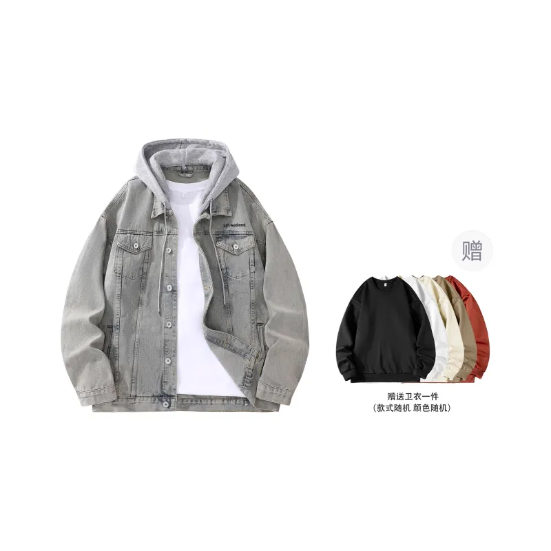 LA'T.WEEKEND Fall Denim Jackets Unisex-43