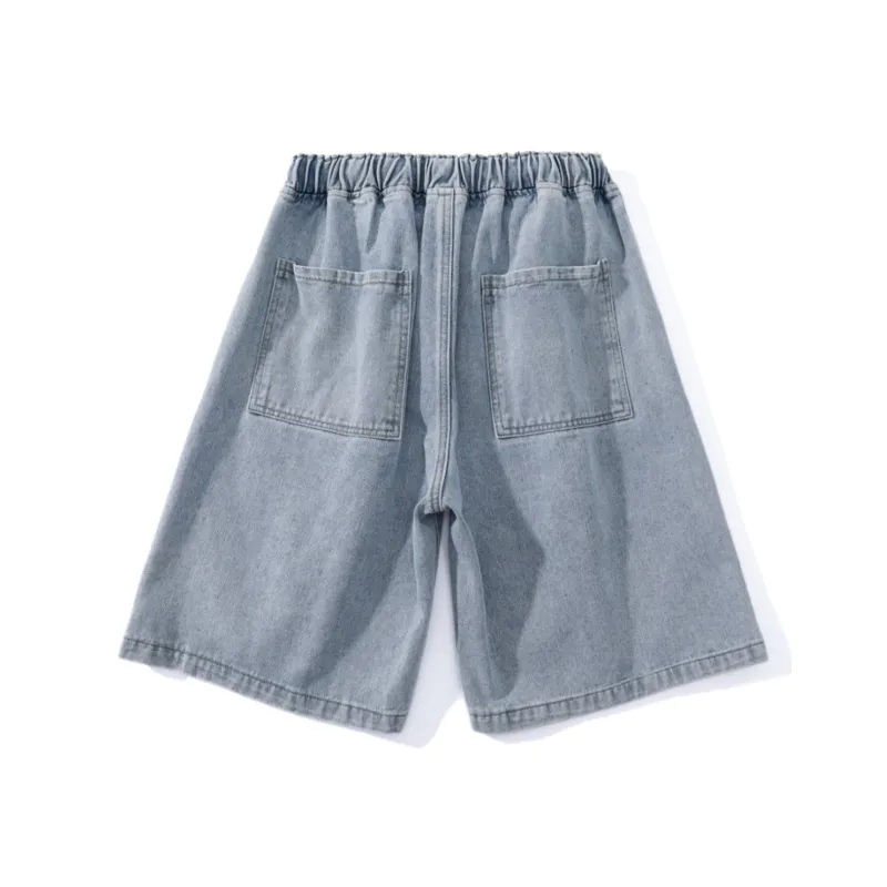 DUNHUANG ART INSTITUTE Denim Shorts Unisex-8
