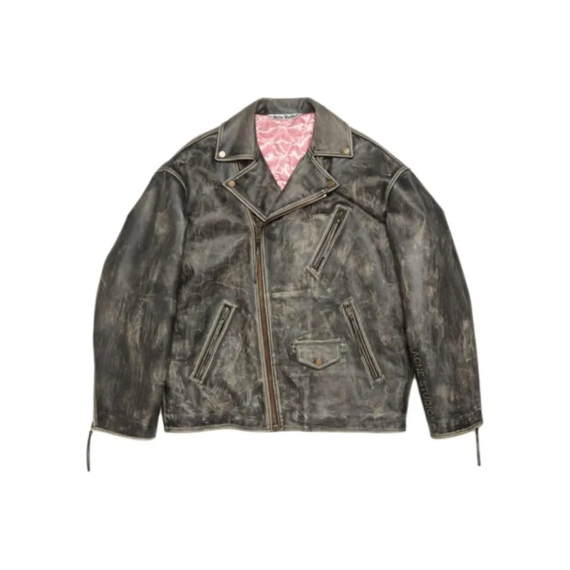 Acne Studios Biker Leather Jacket-0