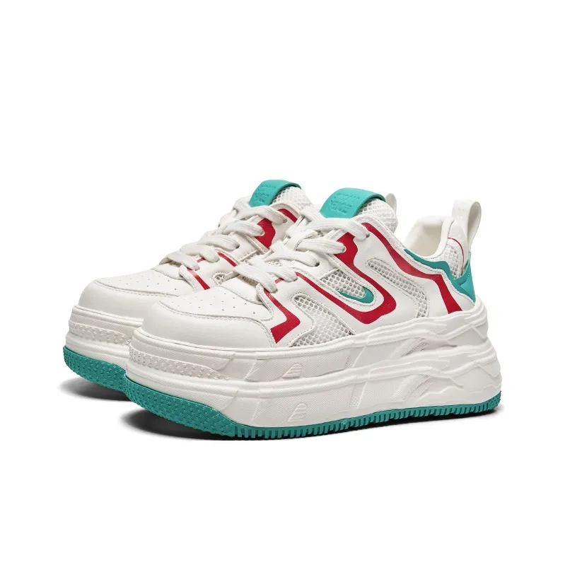 CHERYKALLY Quantum Leap Collection Abrasion Resistant Height Increasing Low Top Skateboard Shoes Women's Spruce Green-1