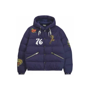 Ed Hardy x BRUNO FW24 Down Jacket Men's Midnight Blue