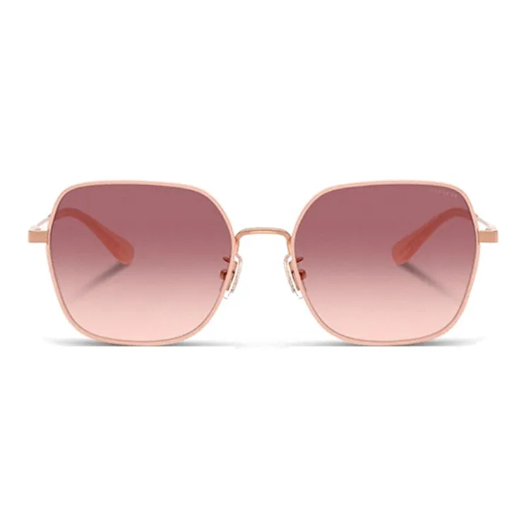 COACH Irregular Shape Sunglasses Women's Rose Gold-1