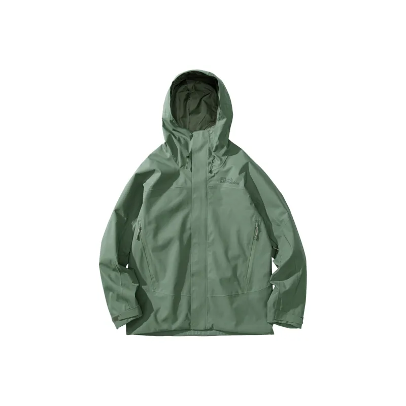 Jack Wolfskin KAMMWEG Water Resistant Windproof Breathable Water Repellent Windbreaker Jacket Men's-0
