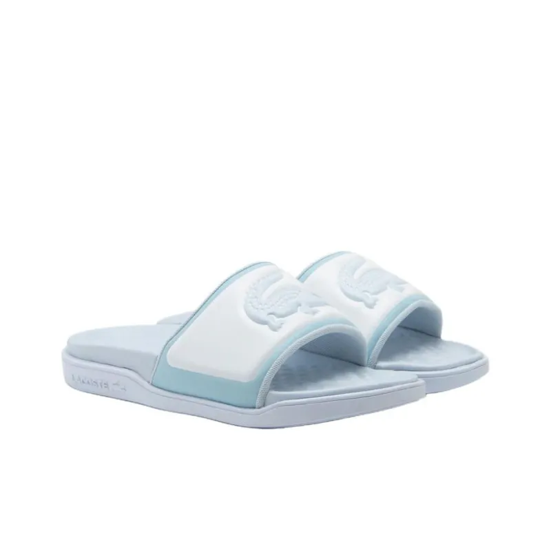 LACOSTE Abrasion Resistant Slide Slippers Women's Light Blue-1