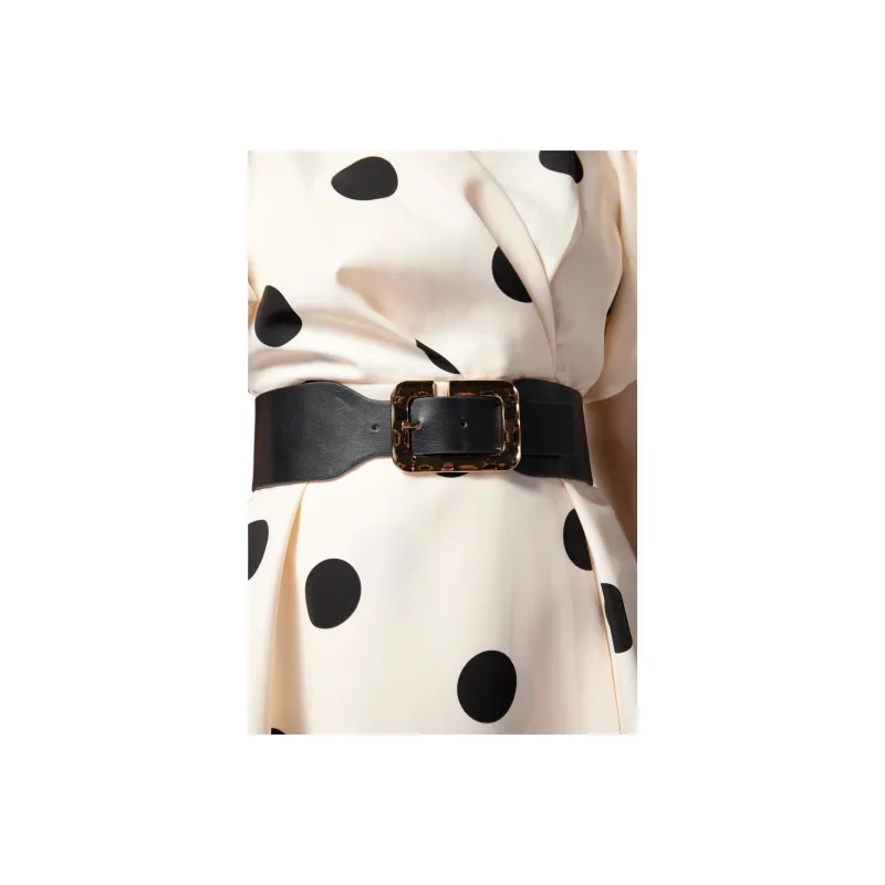 AUI Short Sleeved Dress Women's Apricot White-5