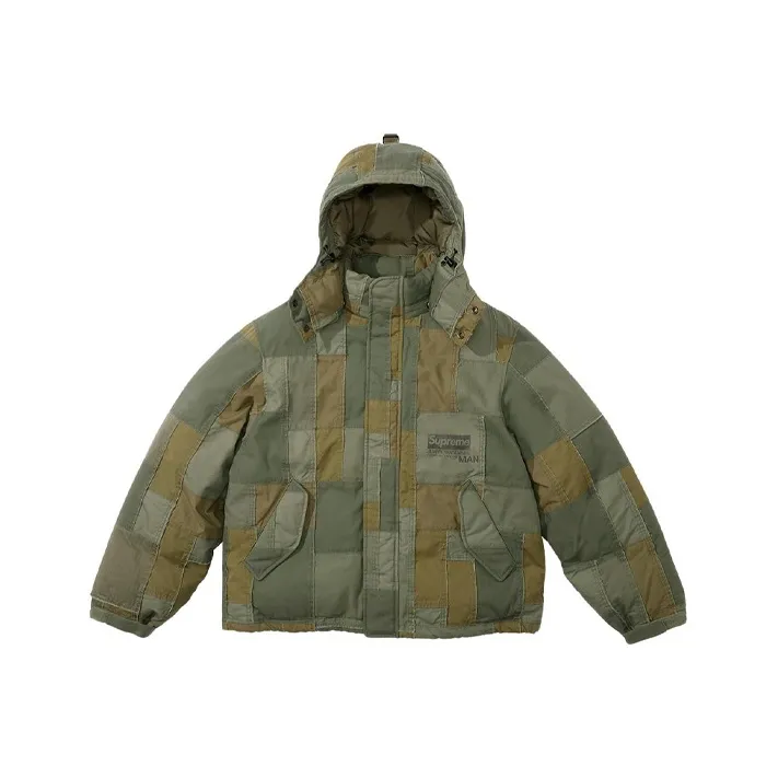 Supreme Junya Watanabe Cdg Man Patchwork Puffy Jacket-5