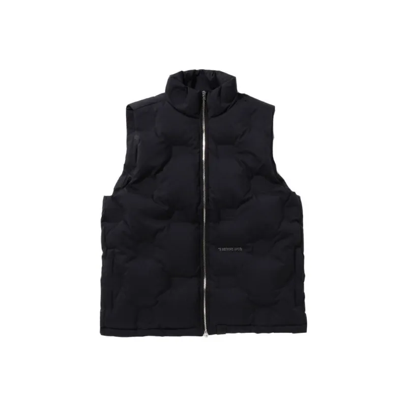 Bape Debossed Monogram Puffer Down Vest-3
