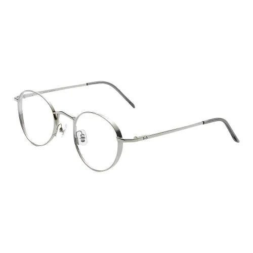 GENTLE MONSTER Stainless Steel Round Eyeglass Frames Unisex Silver