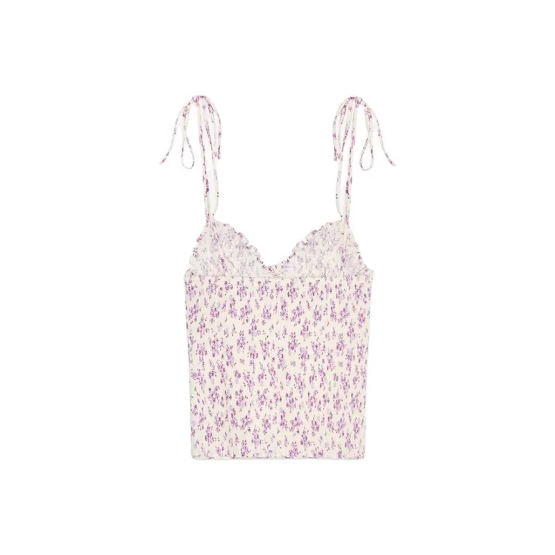 ZARA Camisole Women's Light Purple/White-1