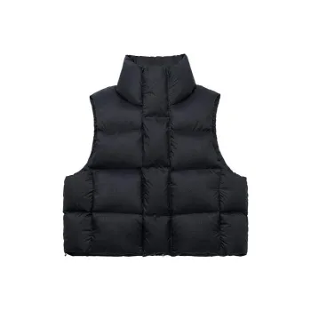XVESSEL Vests Unisex Black Down Vests Y24X702B